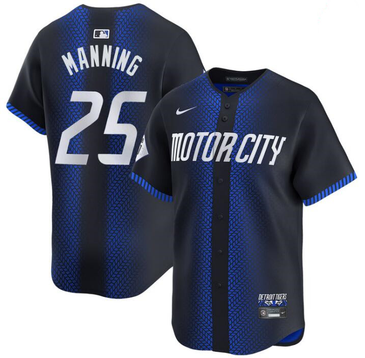 Men's Detroit Tigers #25 Matt Manning 2024 Navy City Connect Cool Base Limited Stitched Jersey Men's Detroit Tigers #25 Matt Manning 2024 Navy City Connect Cool Base Limited Stitched Jersey